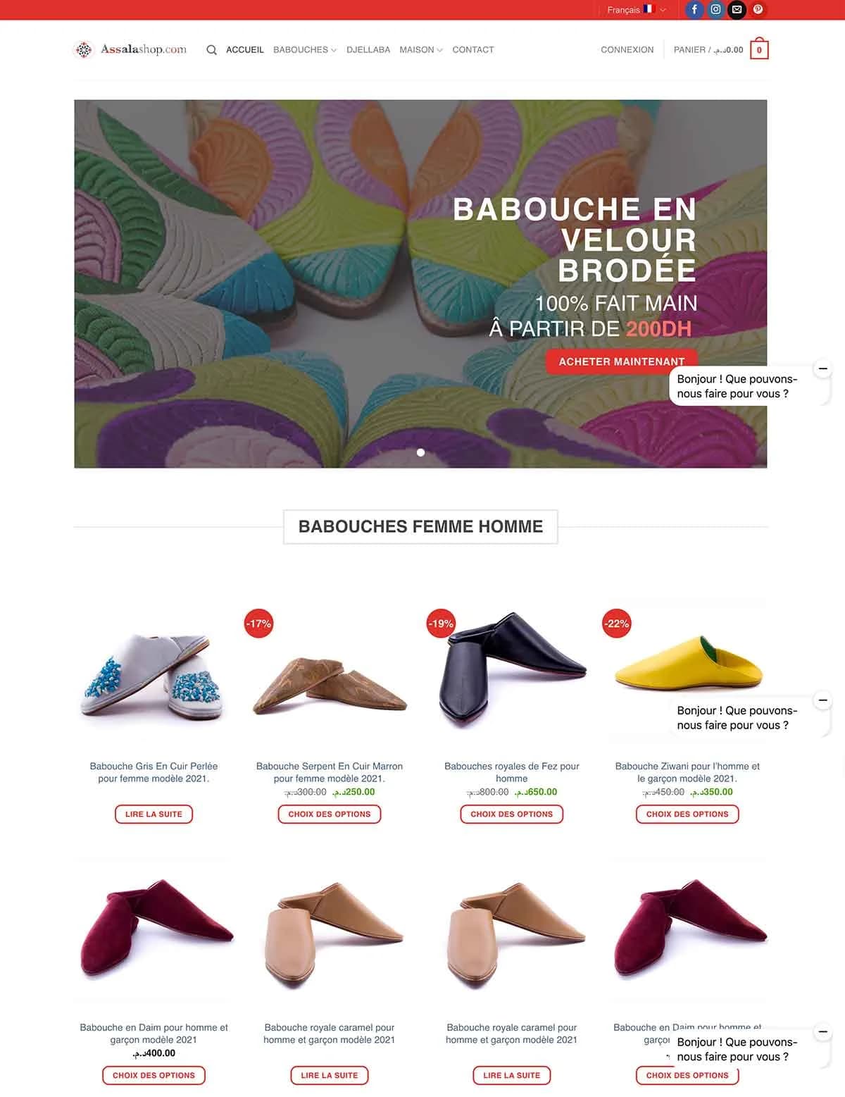 Site web Assalashop