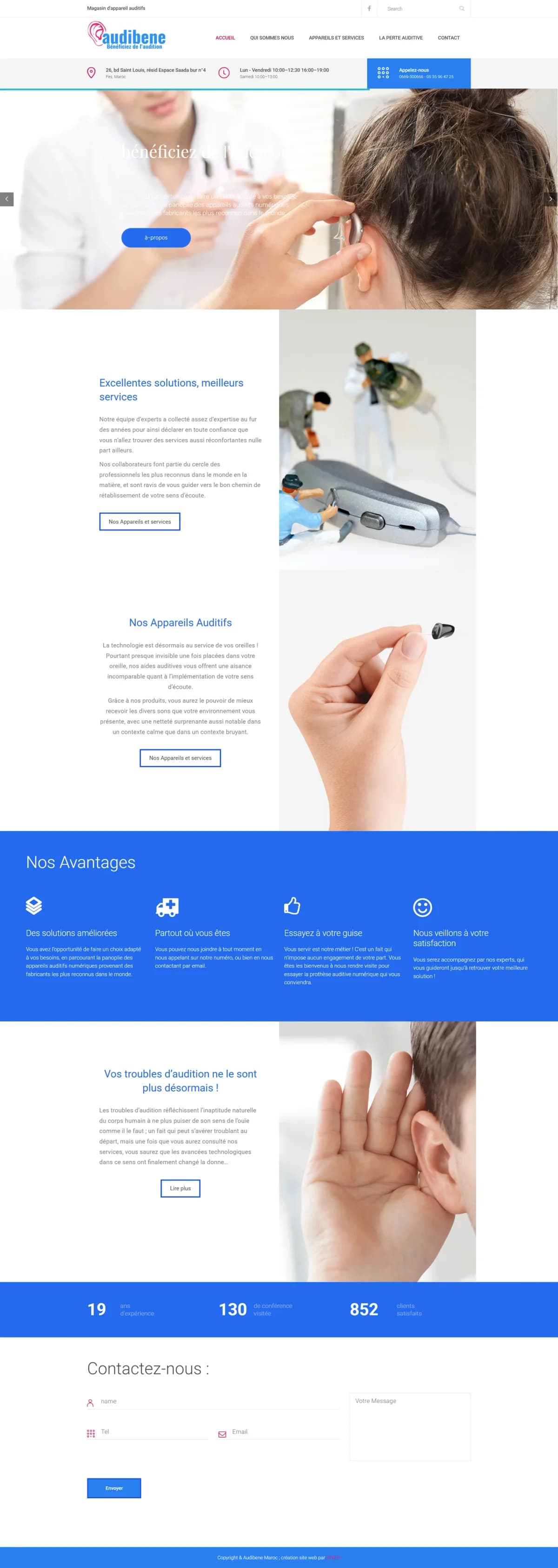 Site web Audibene Maroc