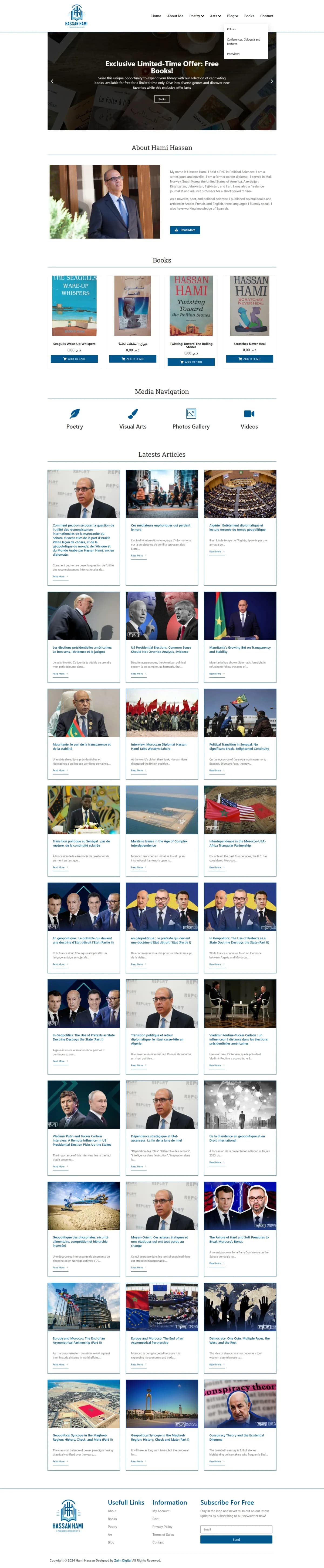 Site web Hami Hassan