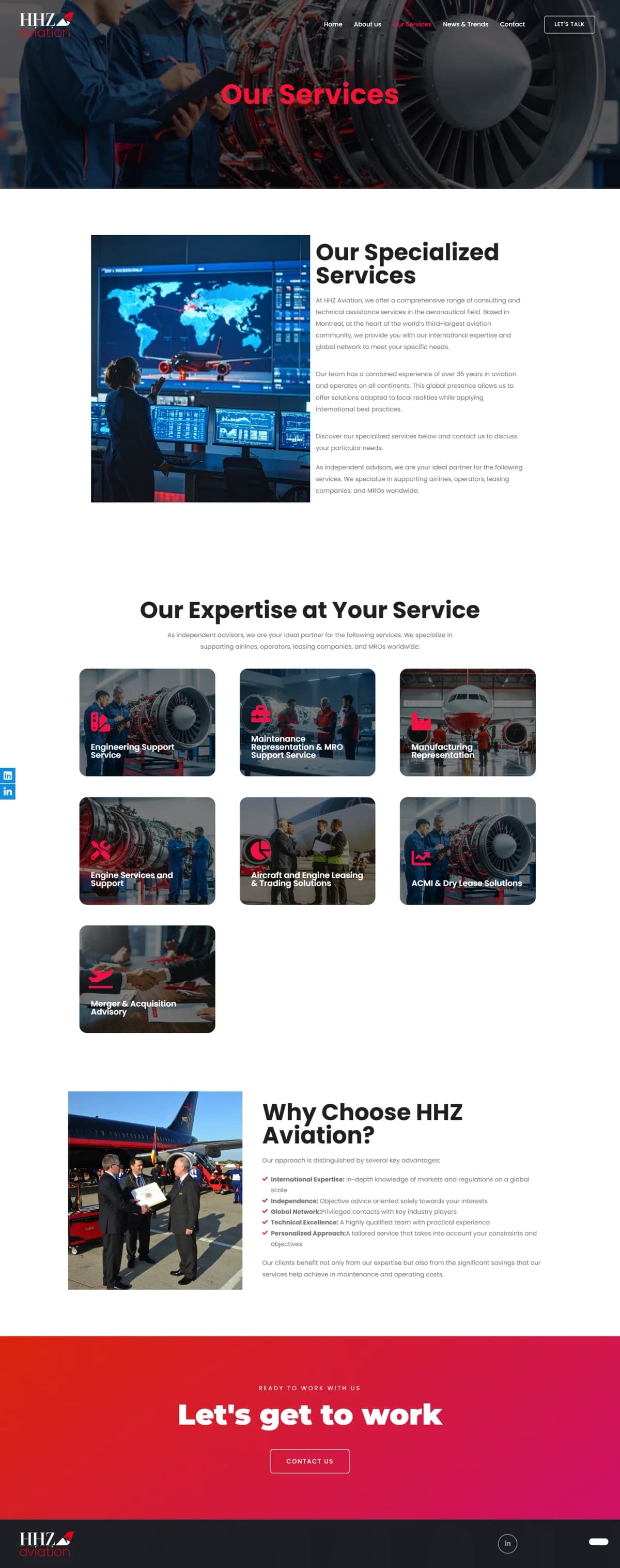 Site web HHZ Aviation