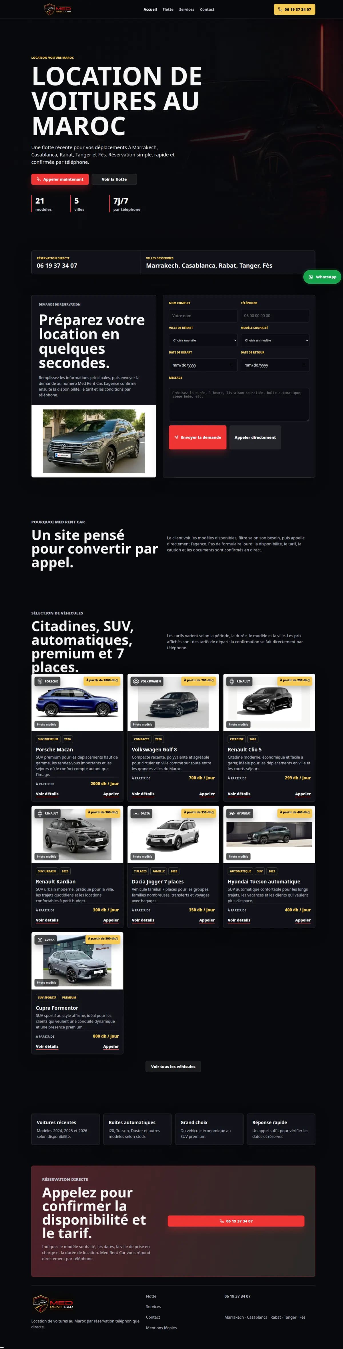 موقع Med Rent Car