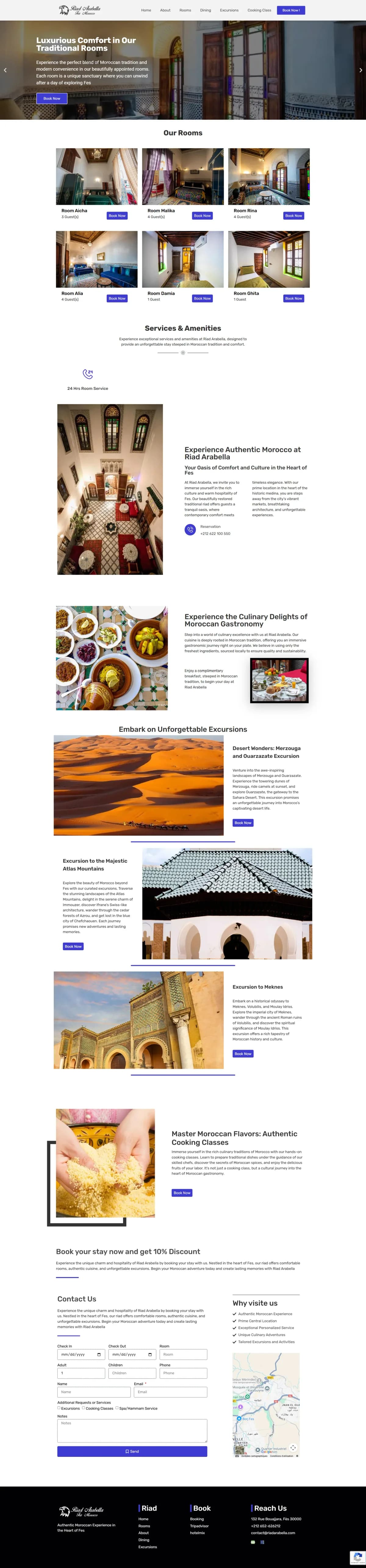 Site web Riad Arabella