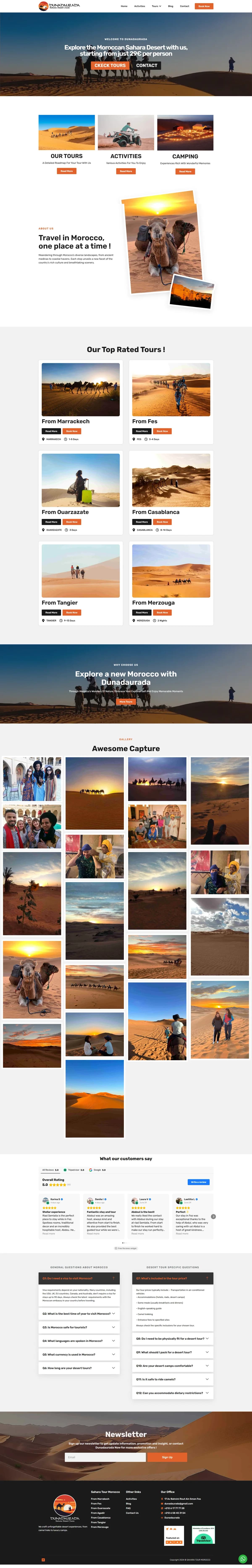 Site web Sahara Tour Morocco