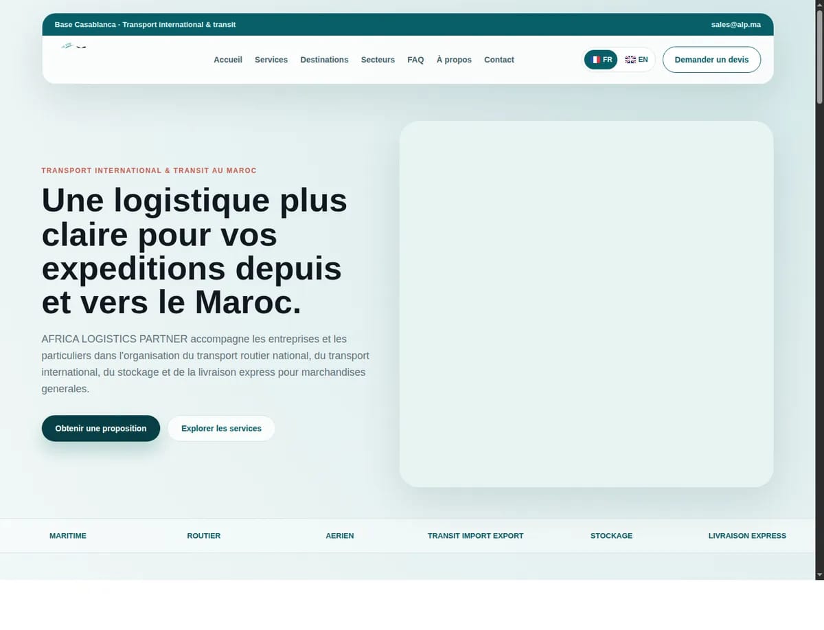 ALP.ma - Transport International & Transit