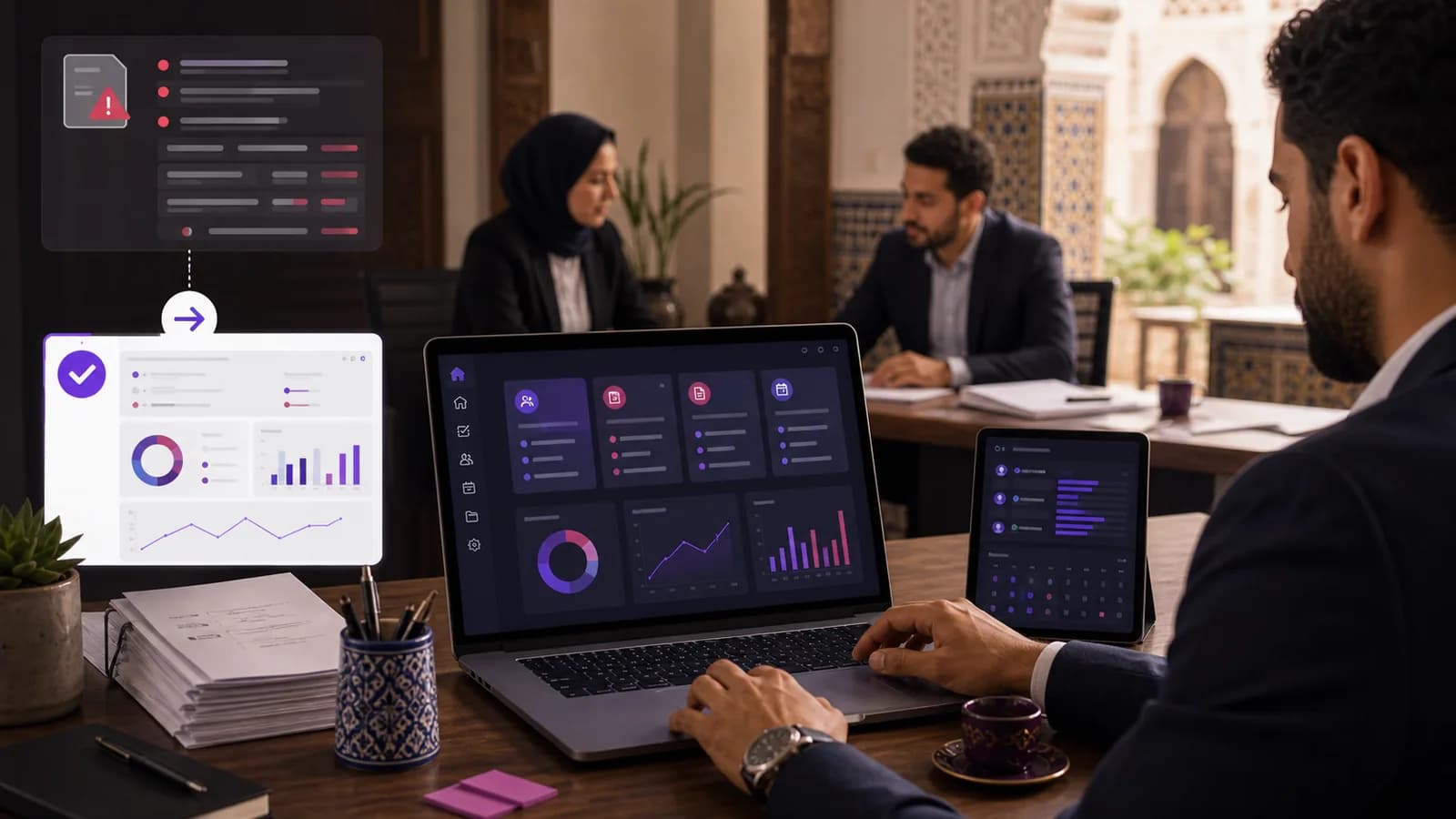 Application interne pour cabinet professionnel a Fes