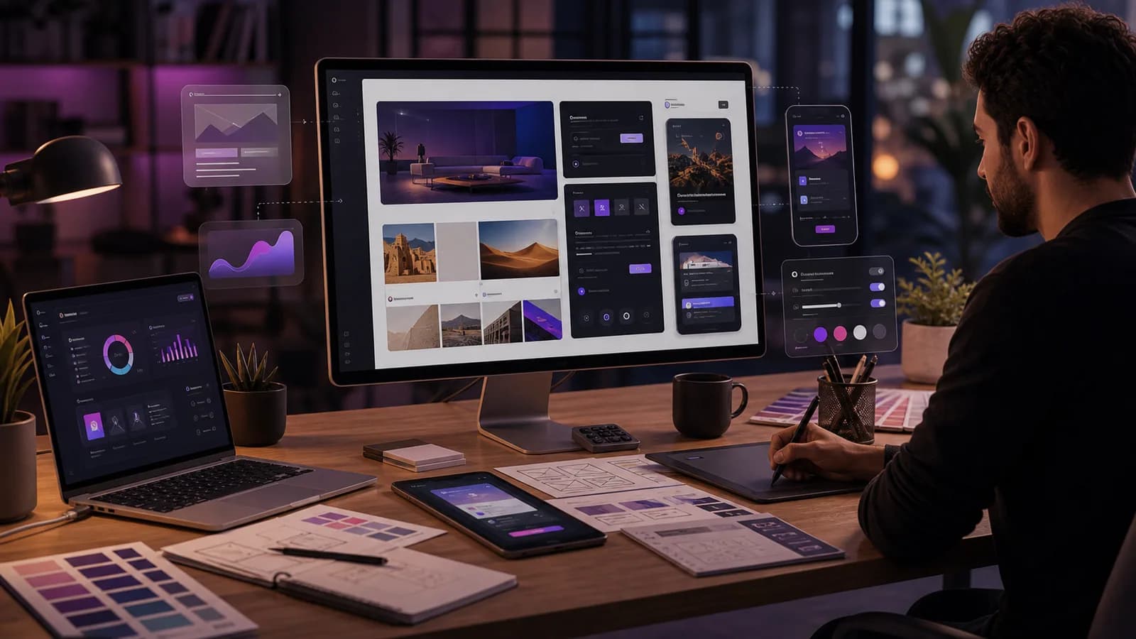Interface web design moderne orientee conversion