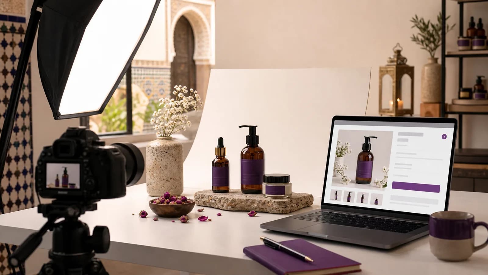 Studio de photo produit pour boutique e-commerce