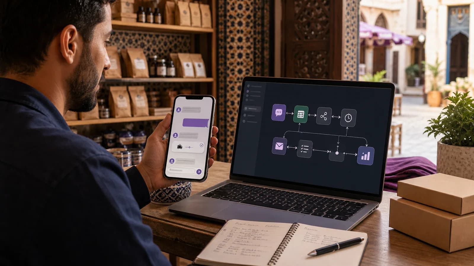 Automatisation des reponses client pour commerce a Fes