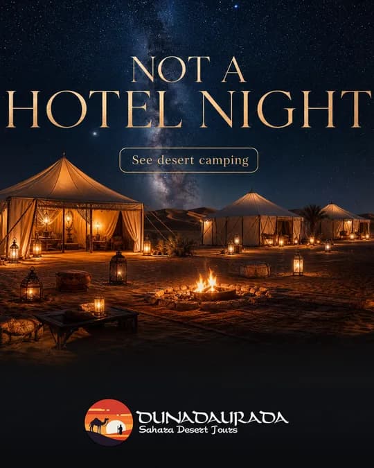 Publication Duna Daurada : Nuit en camp dans le désert